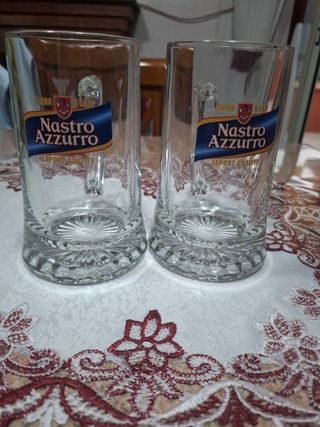 2 Boccali Birra Nastro Azzurro
