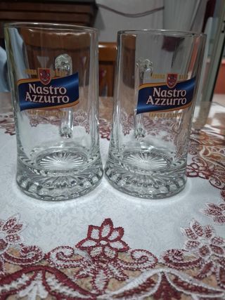 2 Boccali Birra Nastro Azzurro