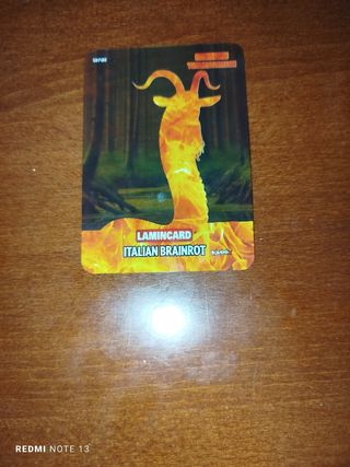 Carta Lamincard Italian Brainrot 58/162
