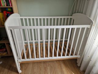 Cuna bebé blanca 118×60