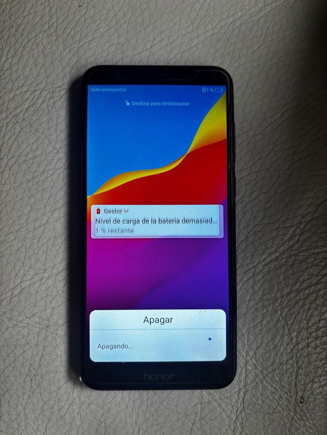 Honor 7A - Móvil negro