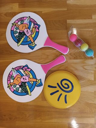 Palas playa | 2 palas + frisbee