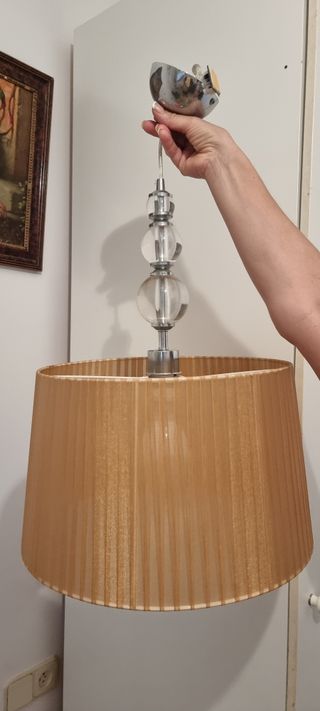 Lámpara techo - beige, metal