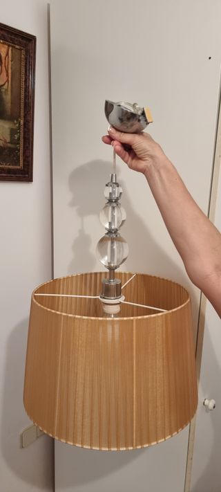 Lámpara techo - beige, metal