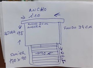 Cama plegable de madera