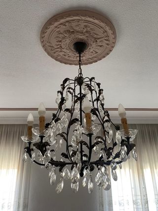 Lámpara vintage cristal: elegante