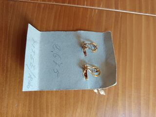 Pendientes chapados oro 18k