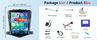 Radio Android 9" Chevrolet Cruze