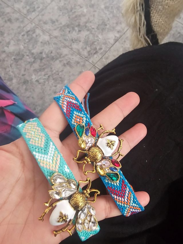 Pulseras abeja multicolor