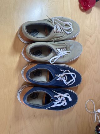 2 Vans Authentic - Beige & Azul