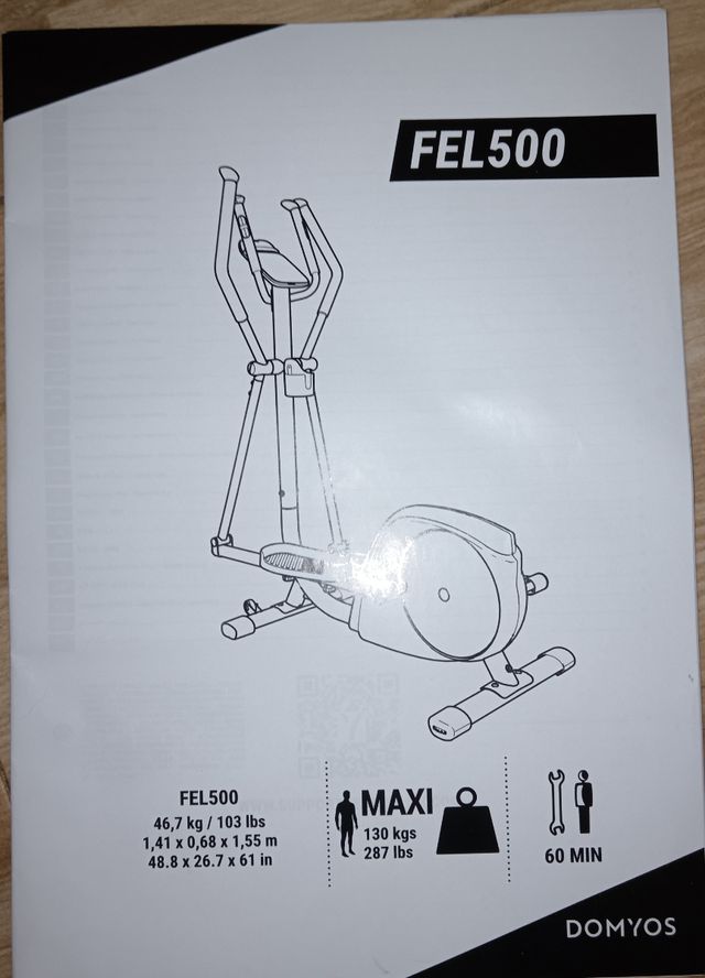 Elíptica DOMYOS FEL500 - 130kg