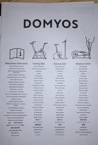 Elíptica DOMYOS FEL500 - 130kg