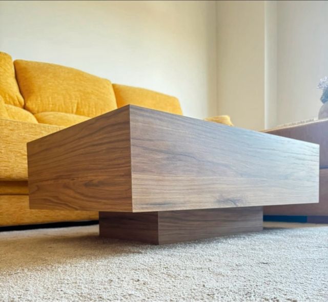 Mesa centro madera - marrón