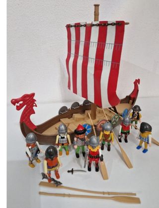 Barco Drakar Playmobil Vikingo