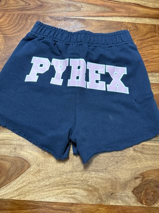Shorts PYREX blu in cotone garzato