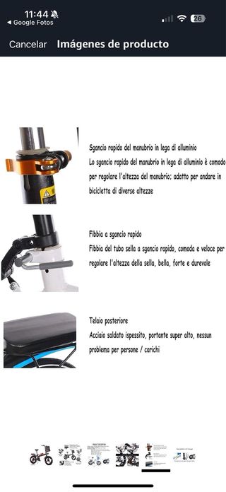 Bicicleta Plegable XQIDA X-20