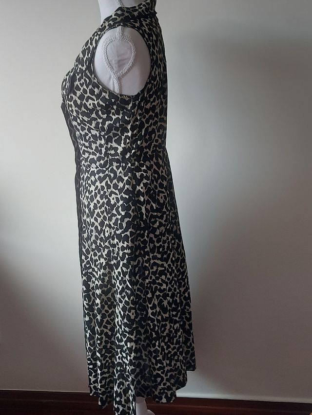 Vestido Zara - S - Leopardo