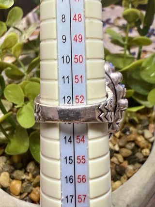 Anillo Cristal tallado chapado plata