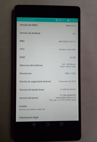 HUAWEI P8 Gris - Smartphone