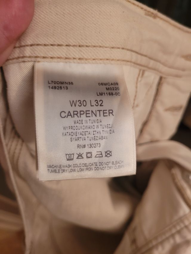 Pantalones Lee beige W30 L32