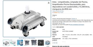 Intex Limpiafondos Piscina AUTO POOL
