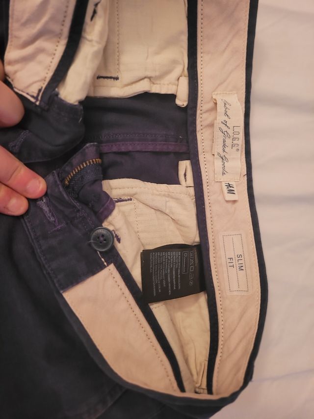 Pantalones H&M azul marino