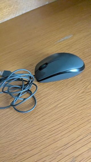 Ratón USB gris - Cable 