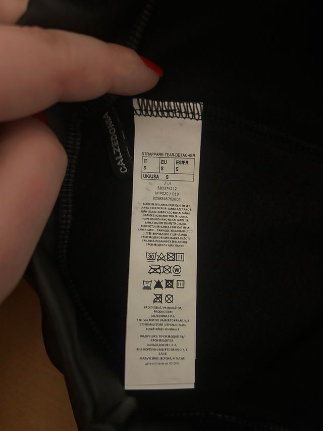 Pantaloni in similpelle neri