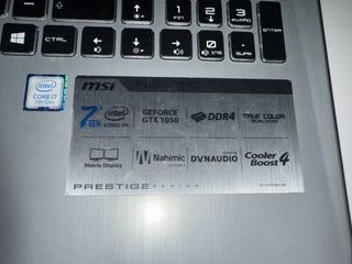 Portátil MSI Prestige PE62 7RD
