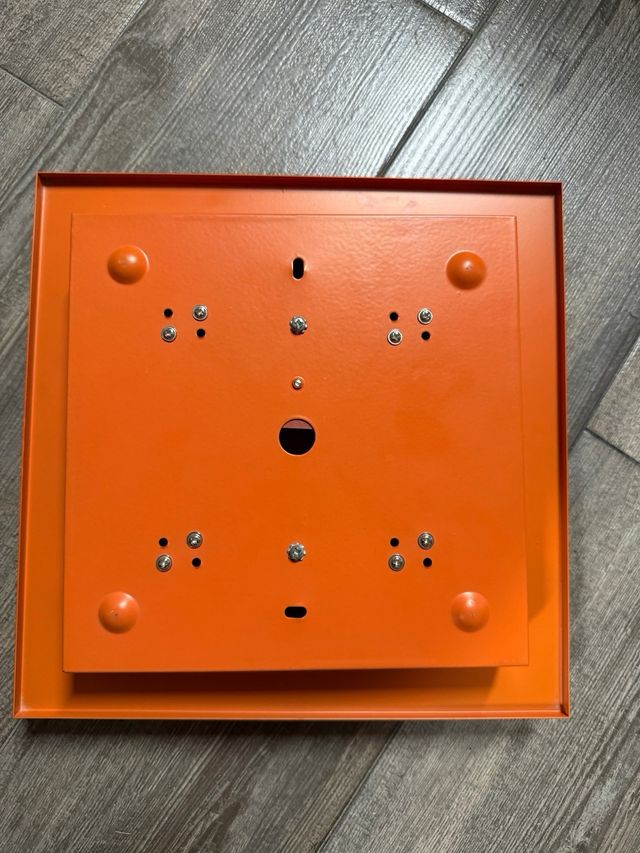 Lampara techo 4 luces naranja