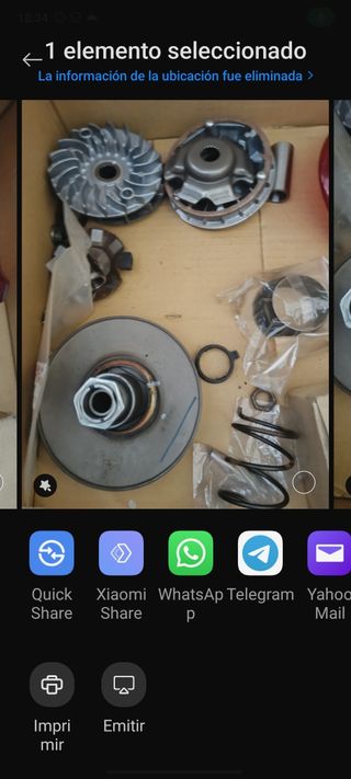 Polea TMax 530: muelle & separador
