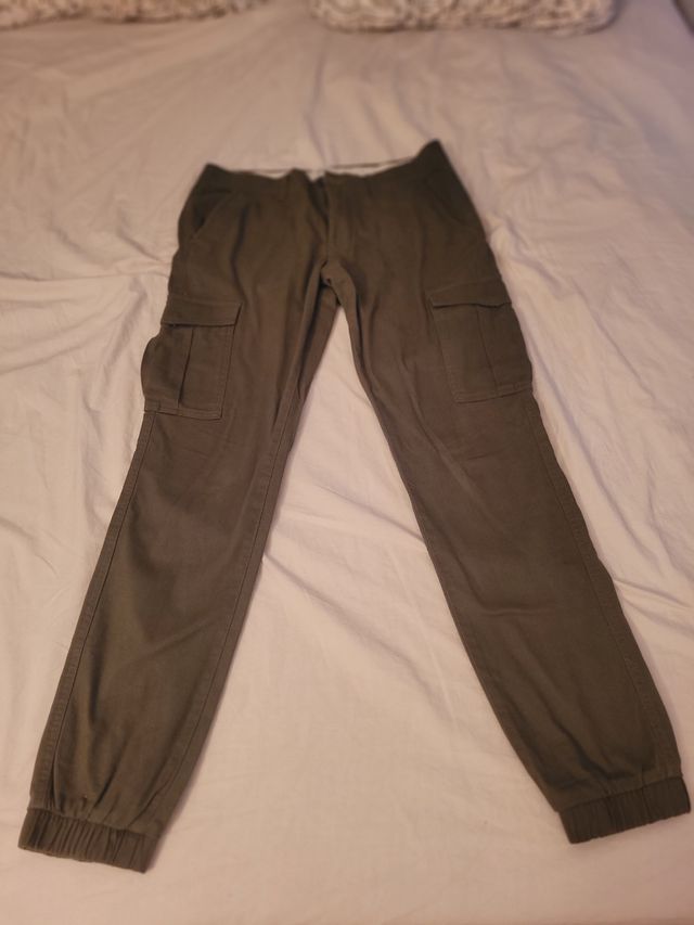 Pantalones Cargo - Verde Oliva