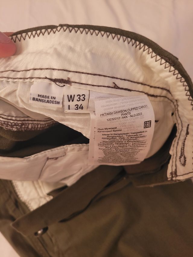 Pantalones Cargo - Verde Oliva