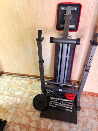 Banco pesas gimnasio plegable
