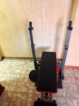Banco pesas gimnasio plegable