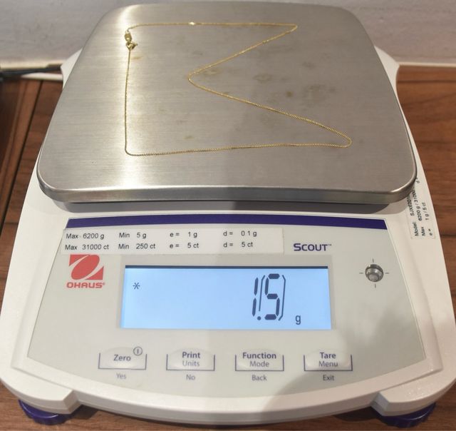 CADENA DE ORO 18K/1.5Gr
