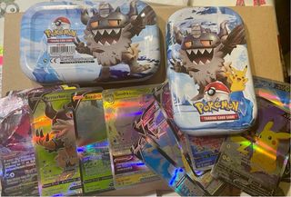 Lata Pokemon + cartas