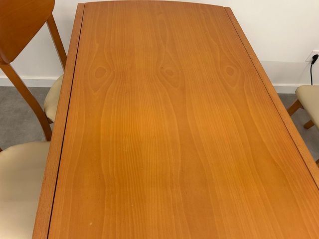 Mesa madera extensible marrón