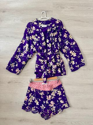 Kimono y shorts Mango - perfecto estado.