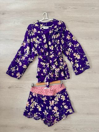 Kimono y shorts Mango - perfecto estado.