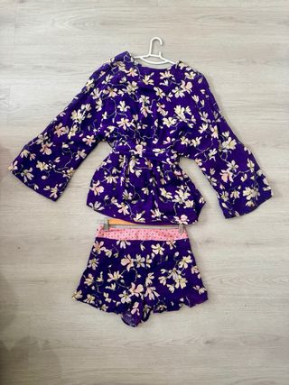 Kimono y shorts Mango - perfecto estado.