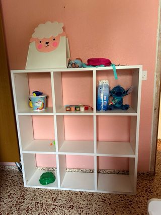 Estantería Kallax blanca 9 cubos