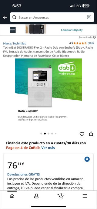 Radio TechniSat DIGITRADIO Flex 2