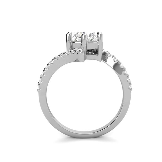 ANILLO PLATA Y MOISSANITA. REGALO NAVIDAD.