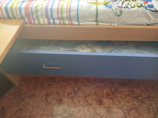 Cama nido juvenil con cajones