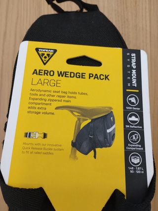 Topeak Aero Wedge Pack Large - Bolsa sillín.