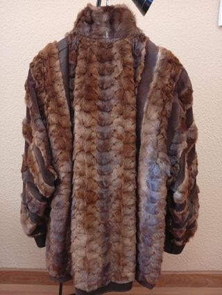 Chaquetón Piel Marrón