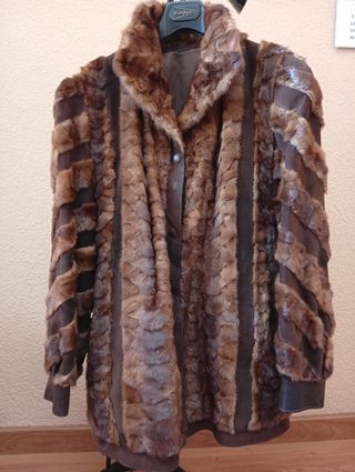 Chaquetón Piel Marrón