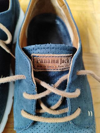 Zapatos Panama Jack azul marino hombre