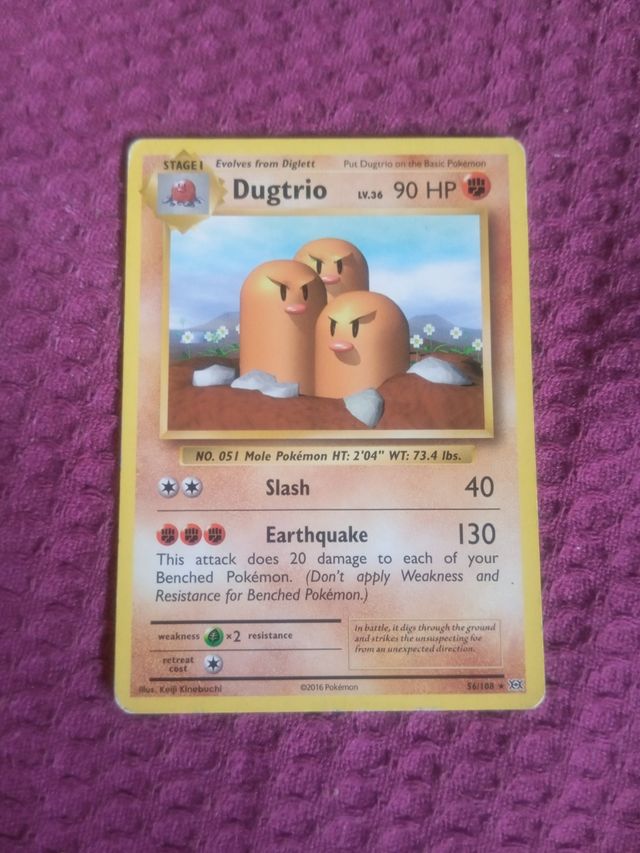 Cromo Dugtrio 56/108 - Pokémon